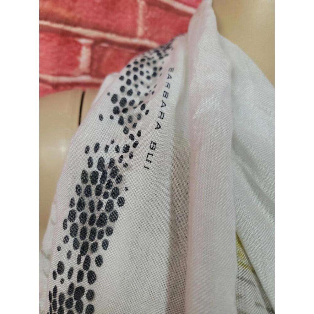 BARBARA BUI ~ Python Print Wrap Scarf Yellow/gray… - image 5